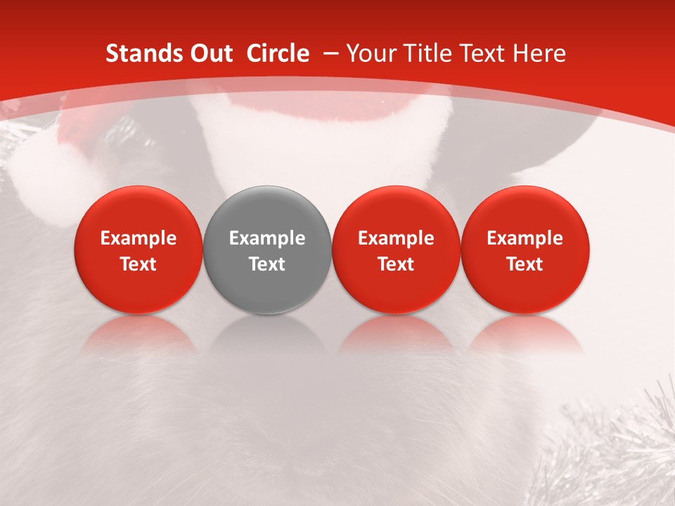 Bunny Pet Christmas PowerPoint Template