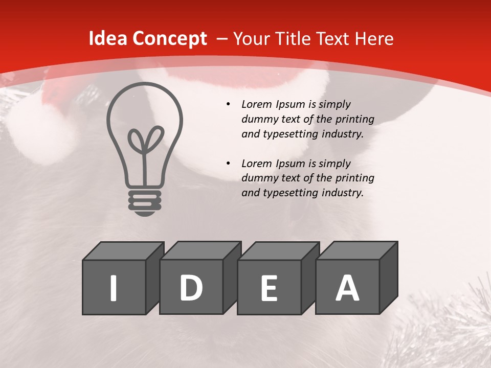 Bunny Pet Christmas PowerPoint Template