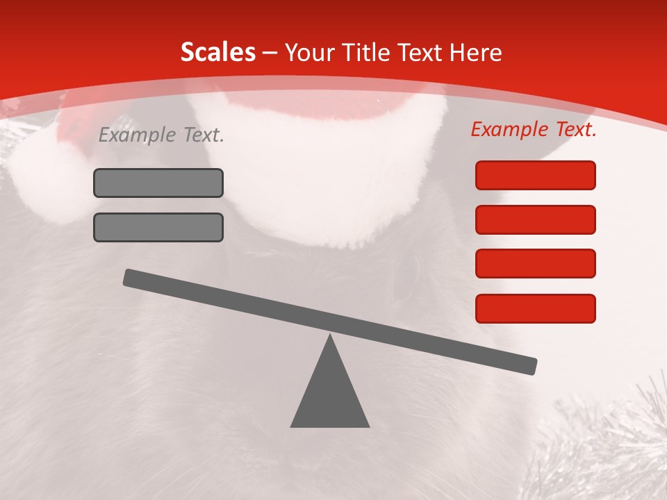 Bunny Pet Christmas PowerPoint Template