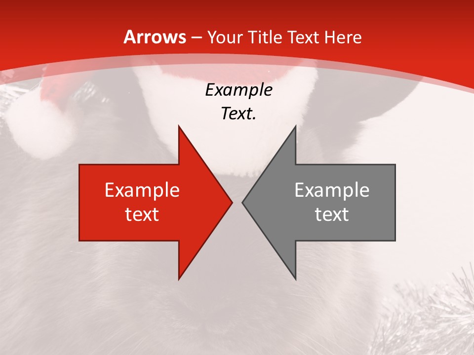 Bunny Pet Christmas PowerPoint Template