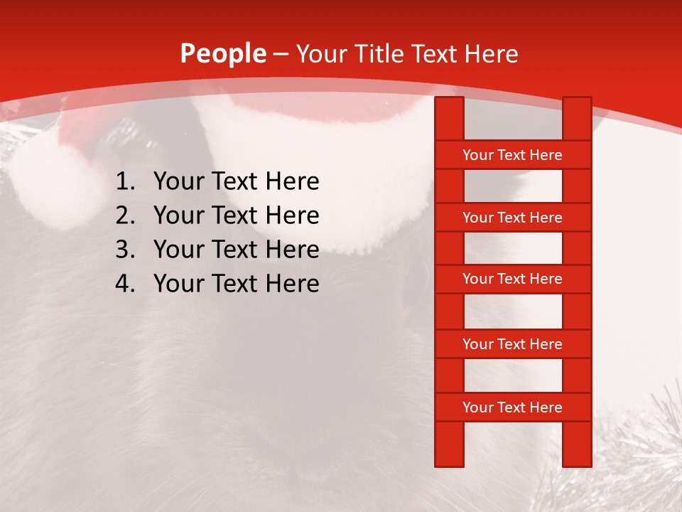 Bunny Pet Christmas PowerPoint Template