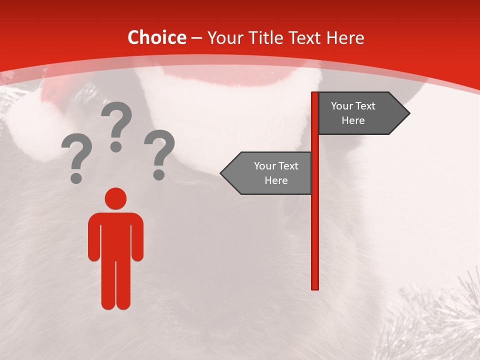 Bunny Pet Christmas PowerPoint Template