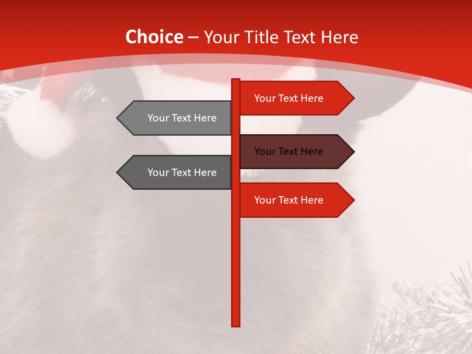 Bunny Pet Christmas PowerPoint Template