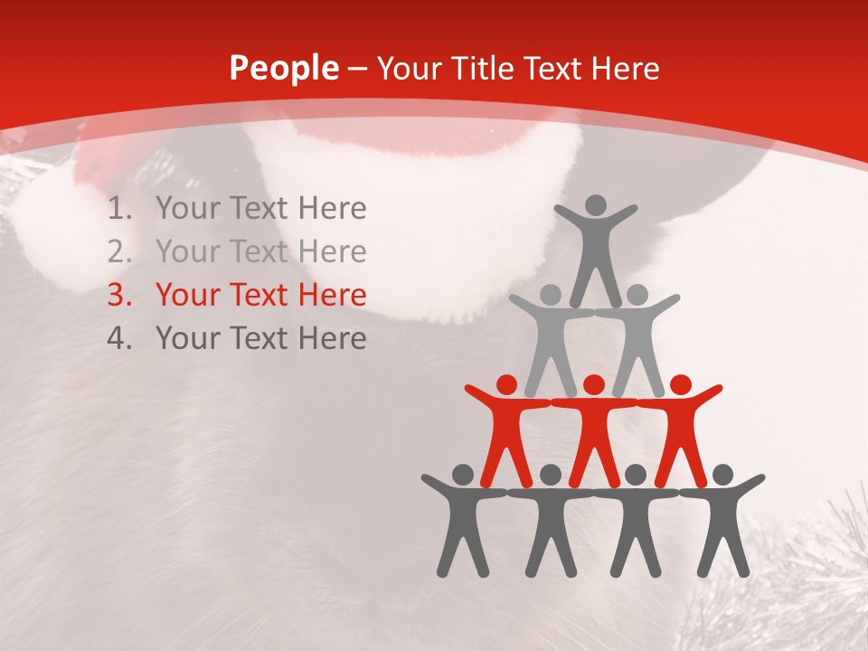 Bunny Pet Christmas PowerPoint Template