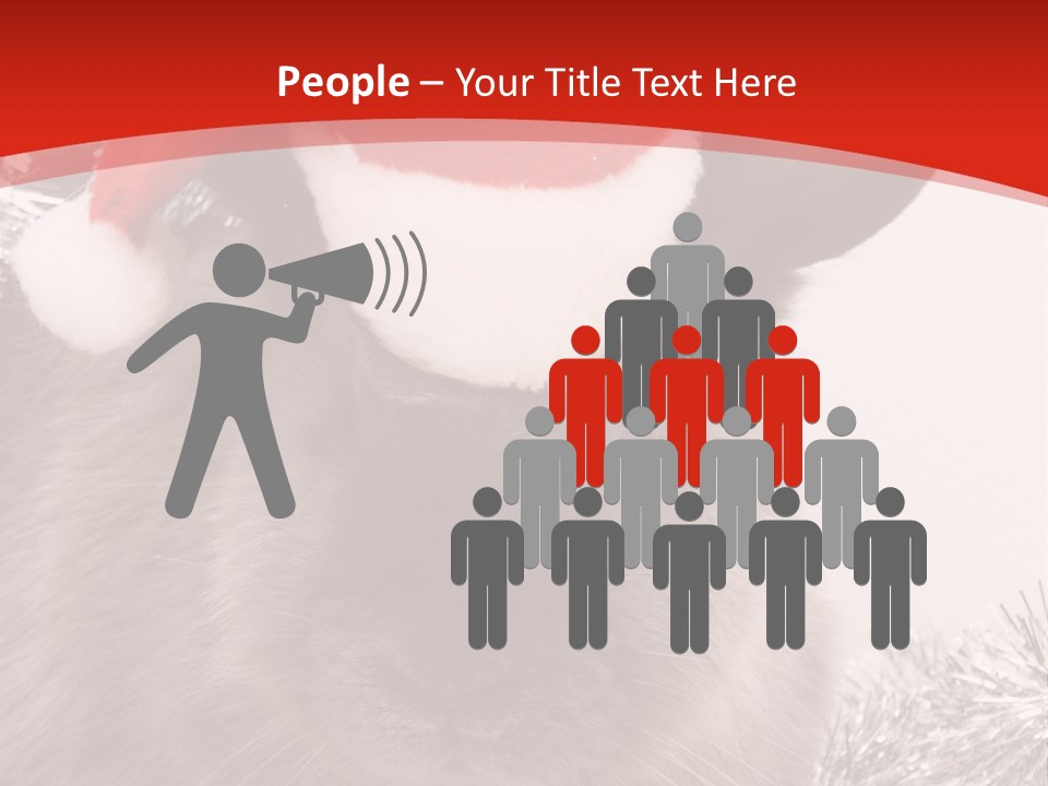 Bunny Pet Christmas PowerPoint Template