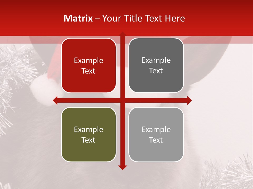 Animal Santa White PowerPoint Template