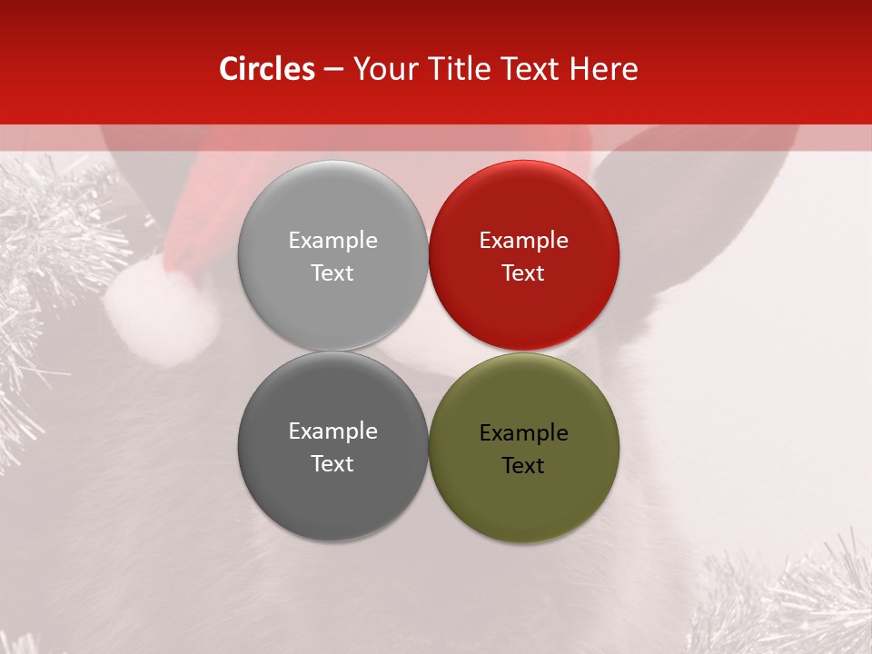 Animal Santa White PowerPoint Template