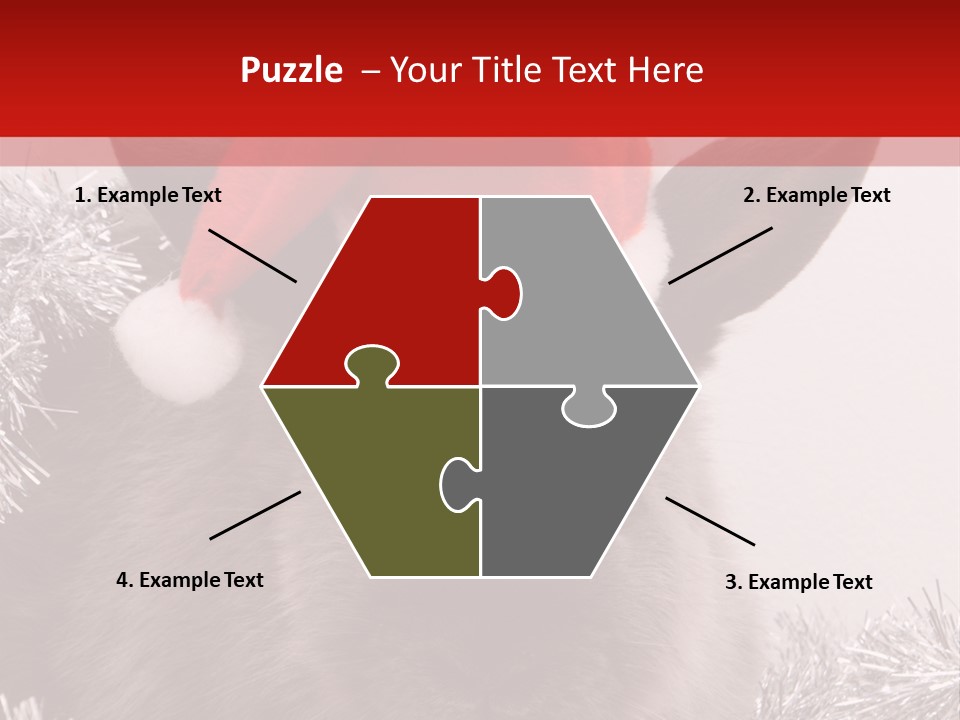 Animal Santa White PowerPoint Template
