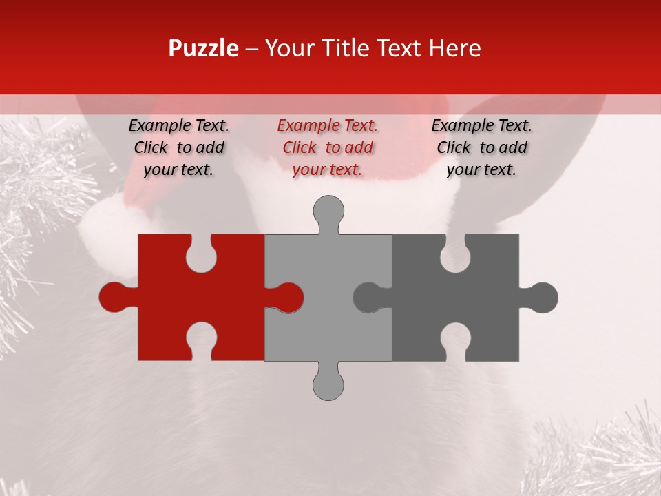 Animal Santa White PowerPoint Template