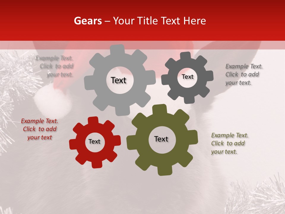 Animal Santa White PowerPoint Template