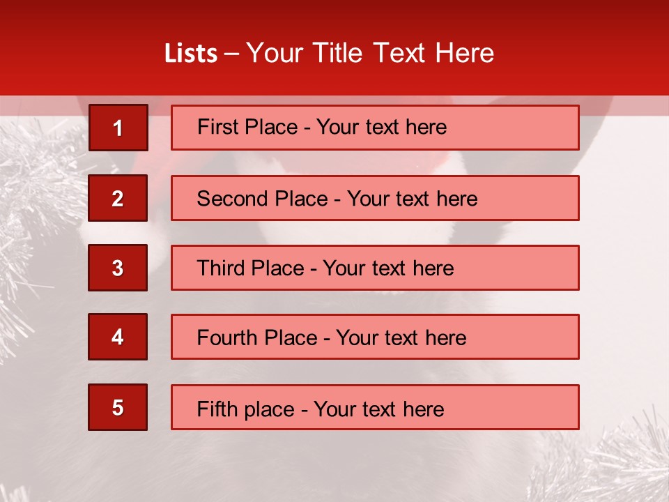 Animal Santa White PowerPoint Template