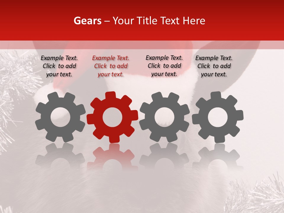 Animal Santa White PowerPoint Template