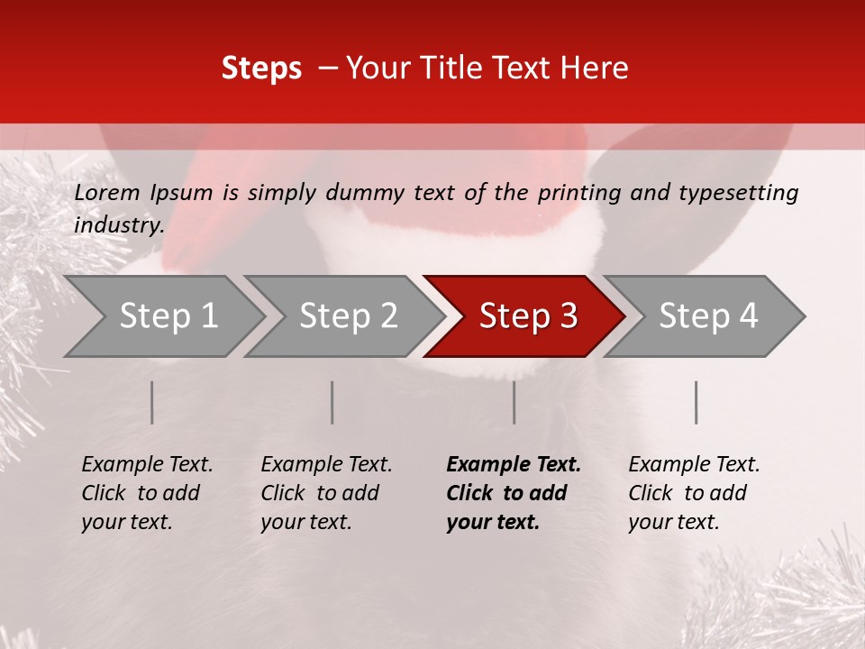 Animal Santa White PowerPoint Template
