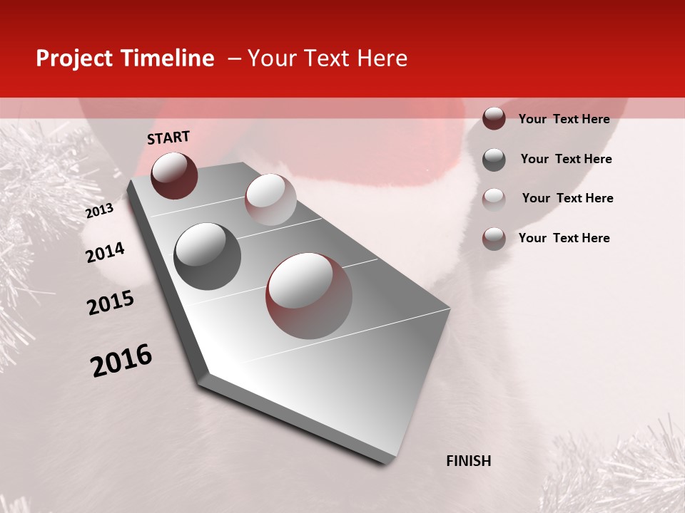 Animal Santa White PowerPoint Template