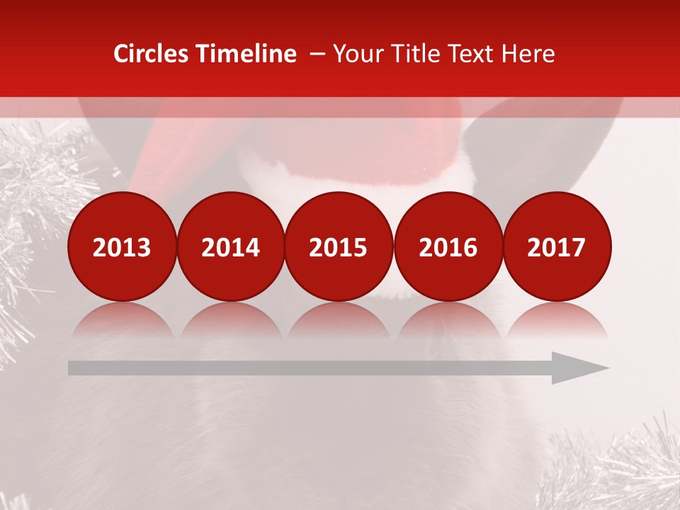 Animal Santa White PowerPoint Template