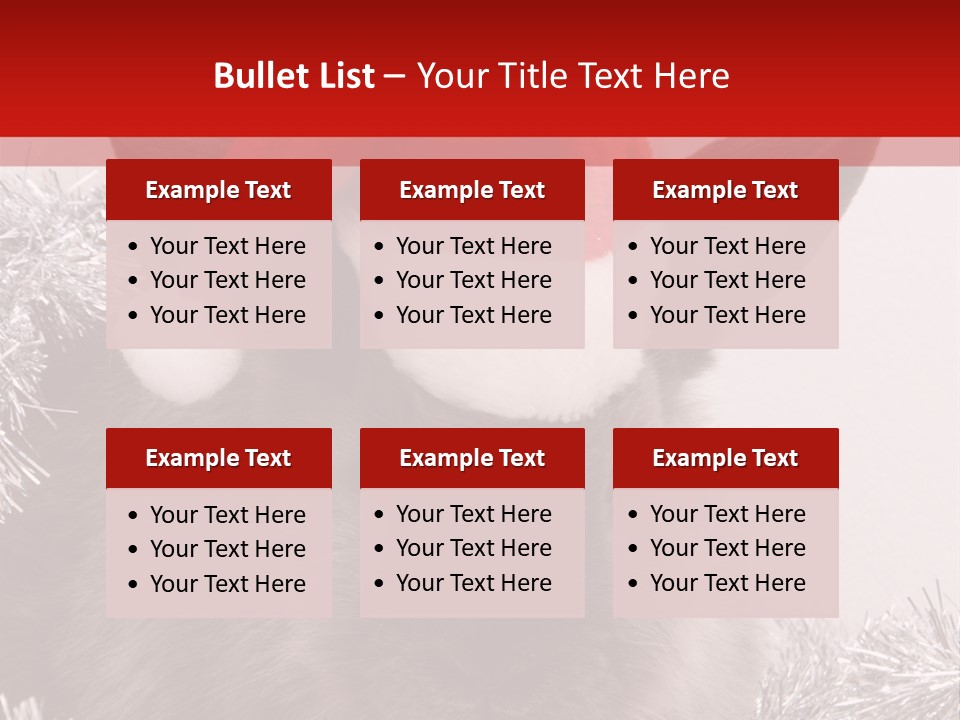Animal Santa White PowerPoint Template