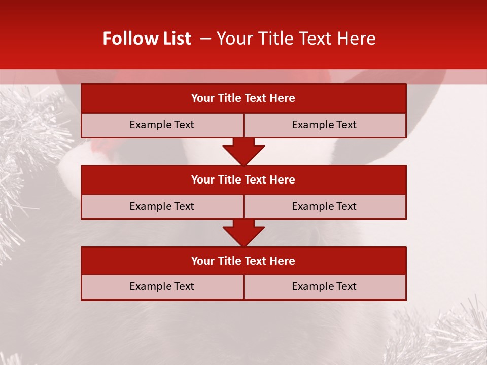 Animal Santa White PowerPoint Template