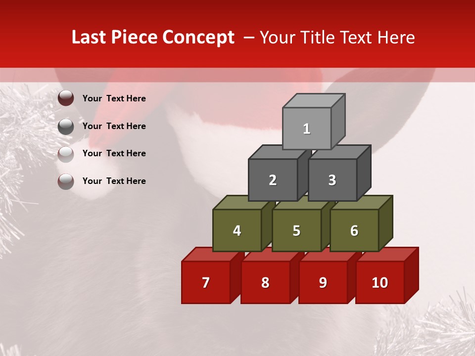 Animal Santa White PowerPoint Template