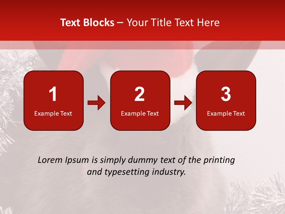 Animal Santa White PowerPoint Template