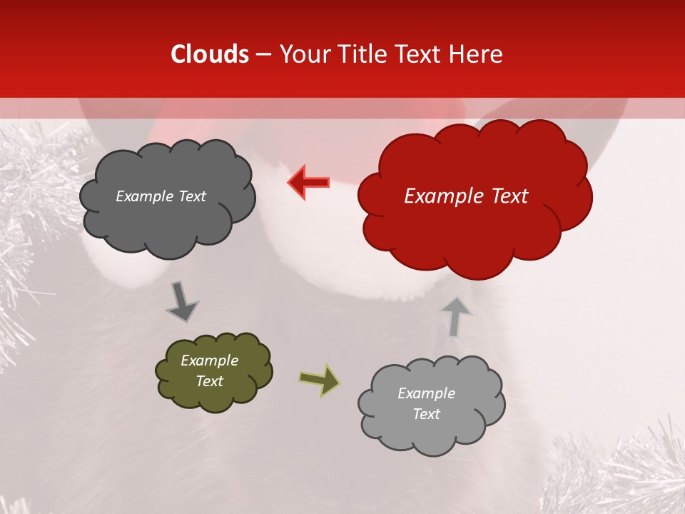 Animal Santa White PowerPoint Template