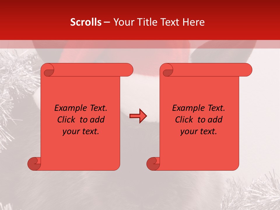 Animal Santa White PowerPoint Template