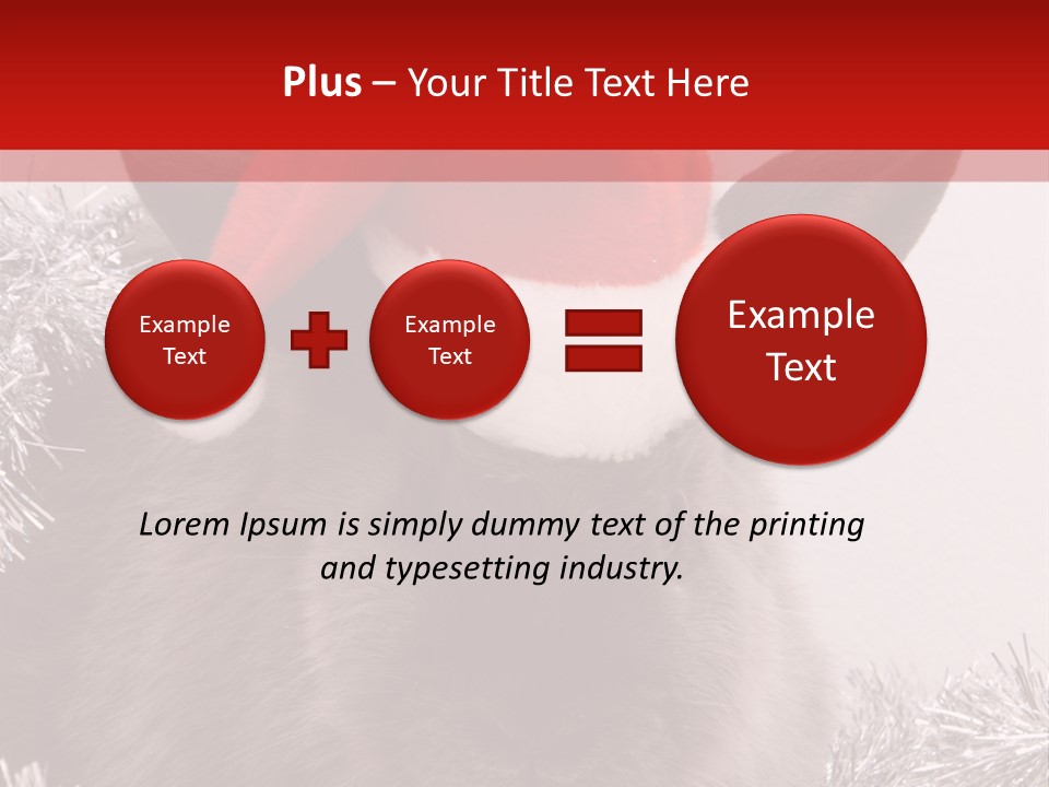 Animal Santa White PowerPoint Template