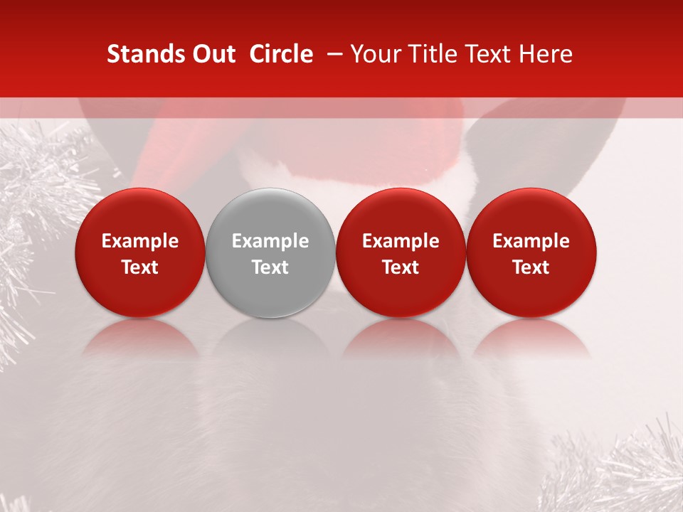 Animal Santa White PowerPoint Template
