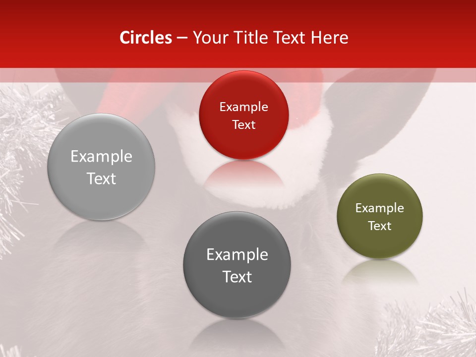 Animal Santa White PowerPoint Template