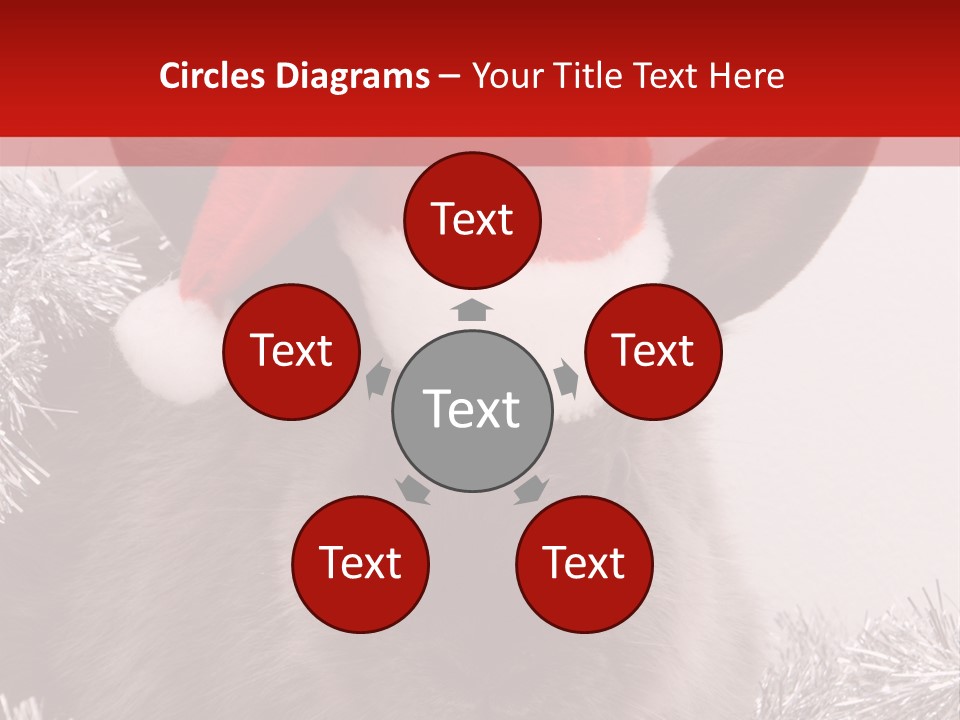 Animal Santa White PowerPoint Template