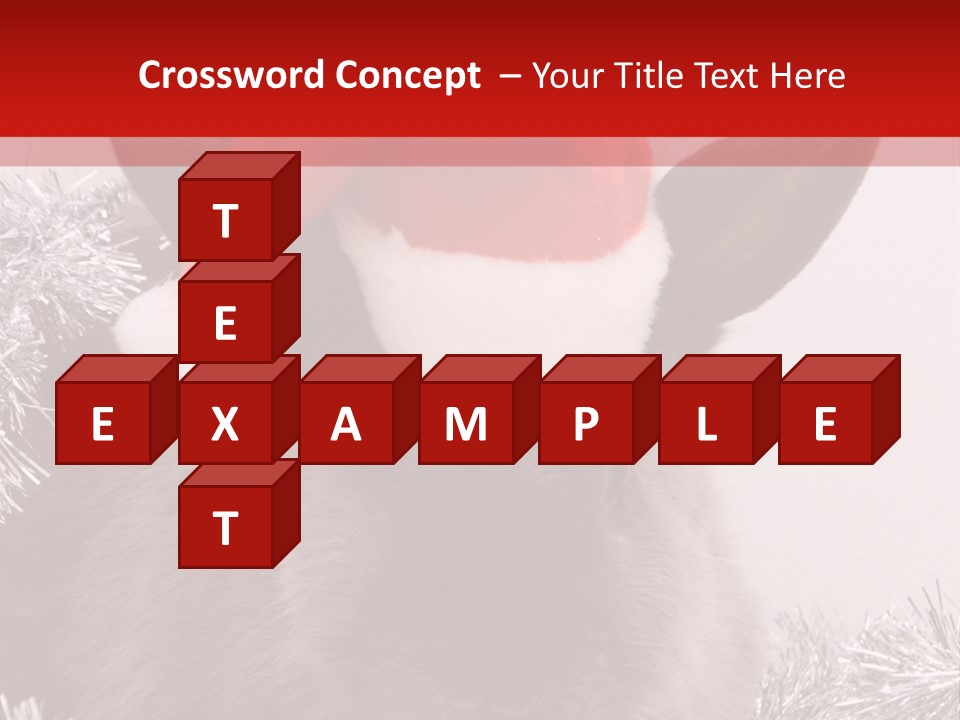 Animal Santa White PowerPoint Template