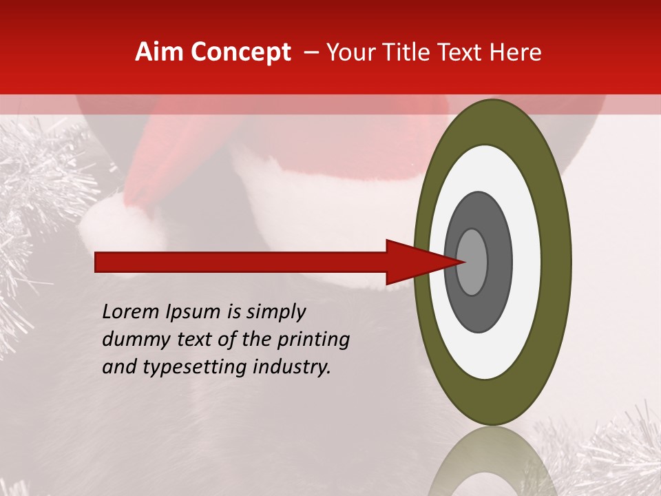 Animal Santa White PowerPoint Template