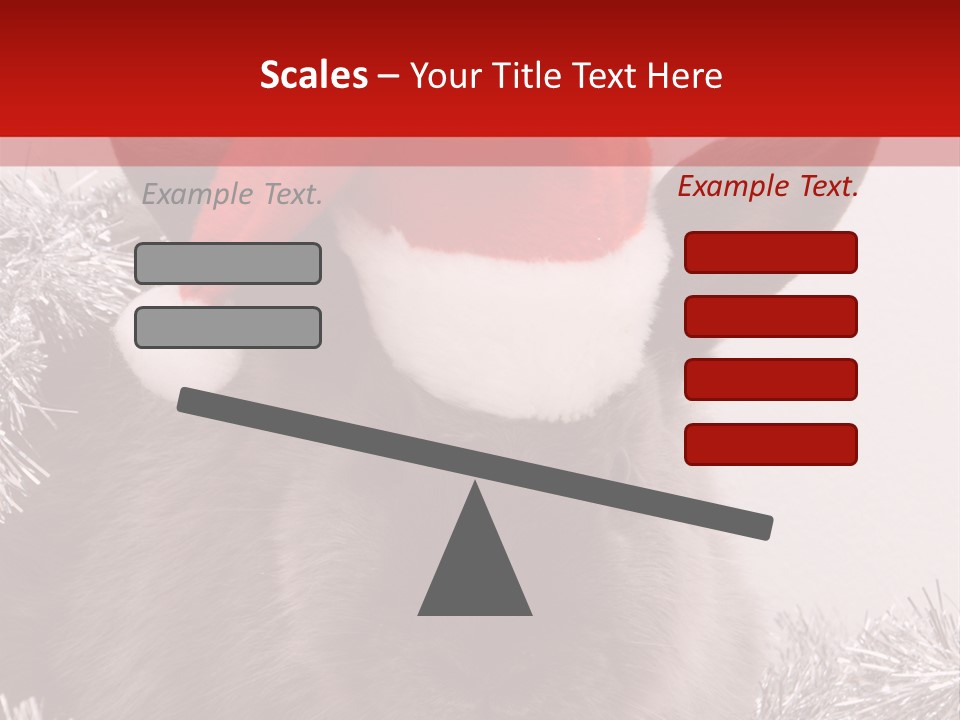 Animal Santa White PowerPoint Template