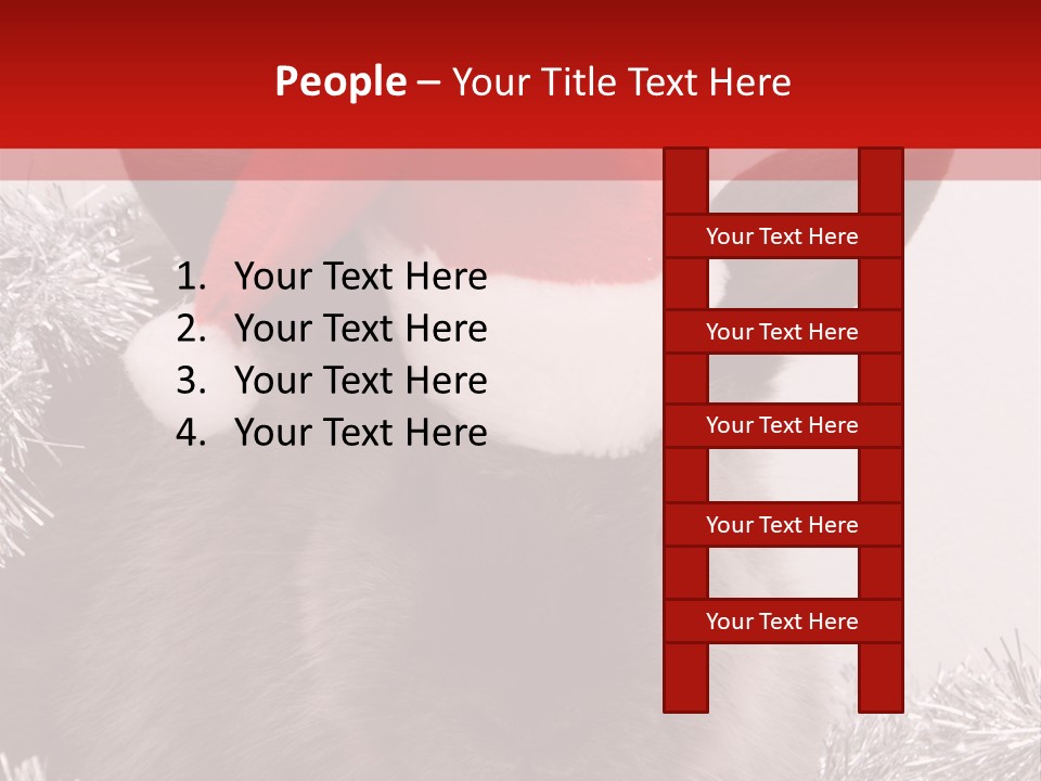 Animal Santa White PowerPoint Template