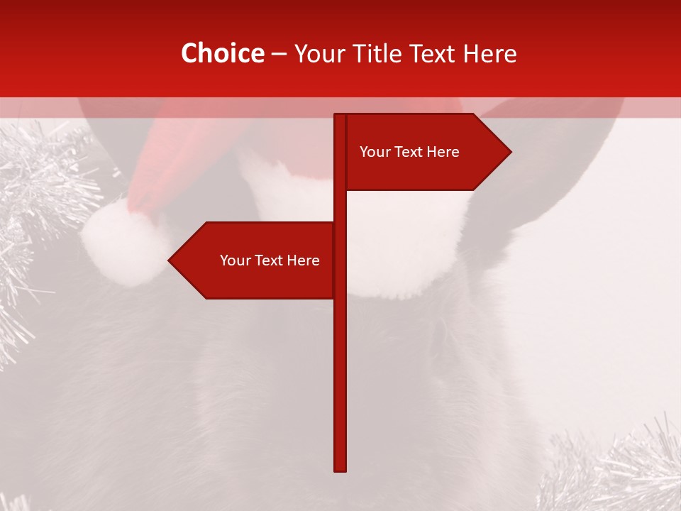 Animal Santa White PowerPoint Template