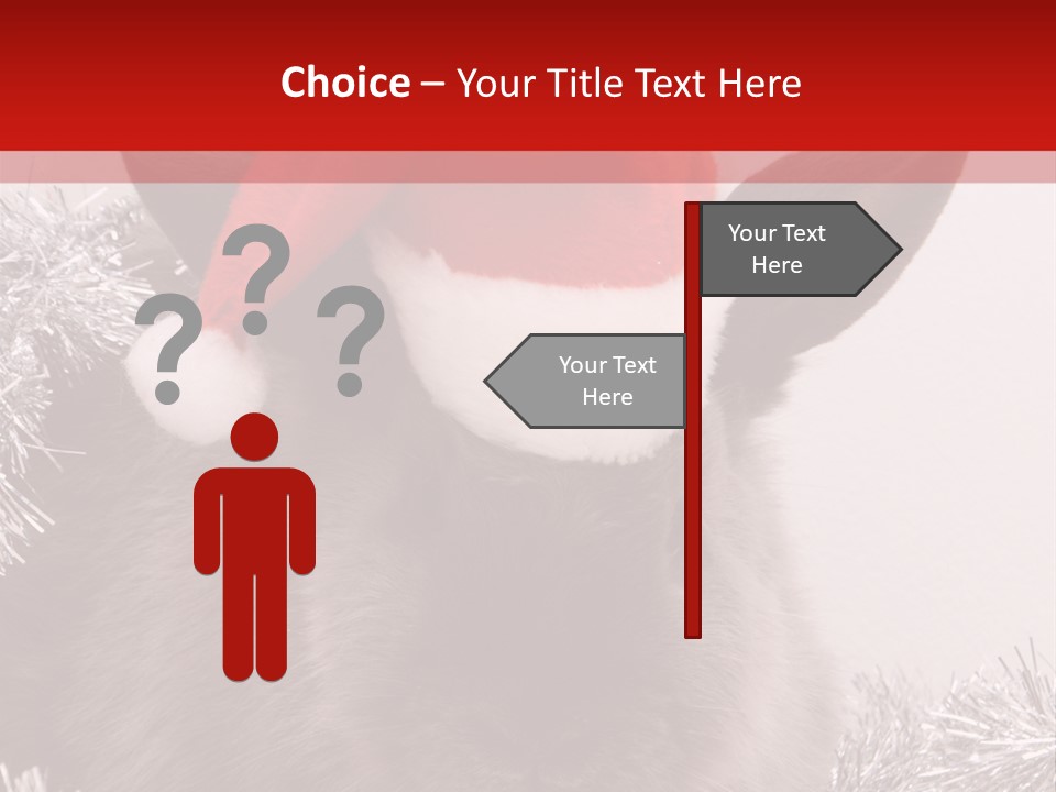 Animal Santa White PowerPoint Template