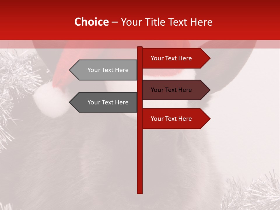 Animal Santa White PowerPoint Template