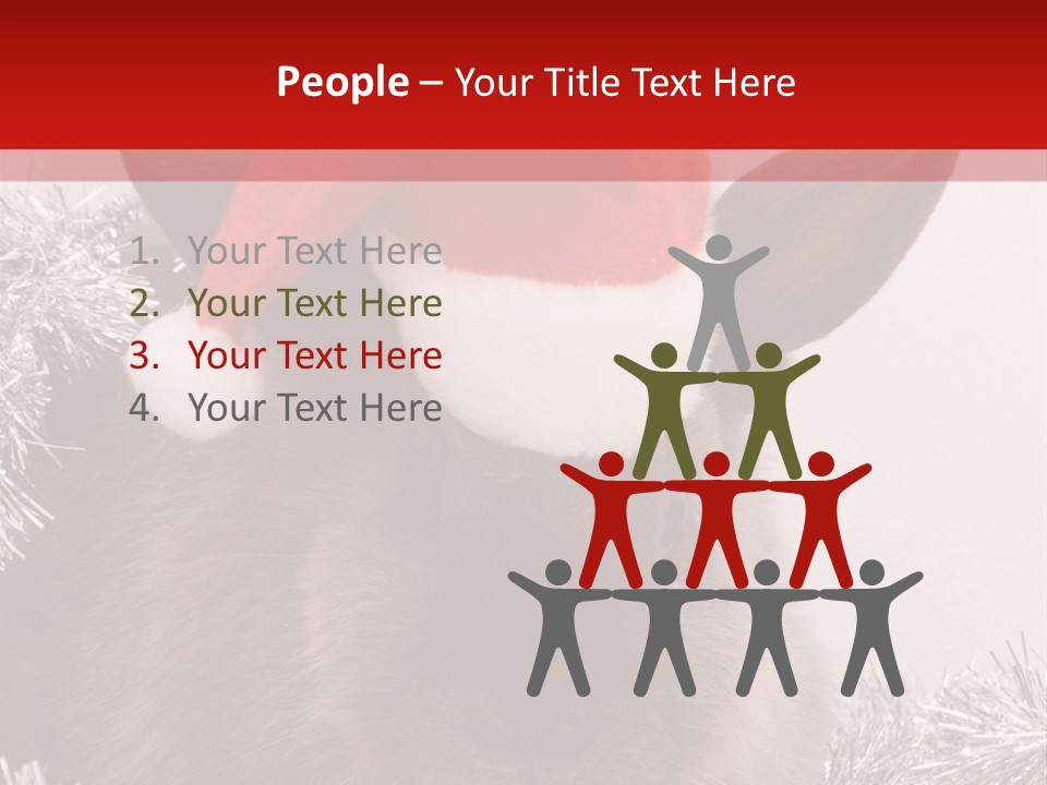 Animal Santa White PowerPoint Template