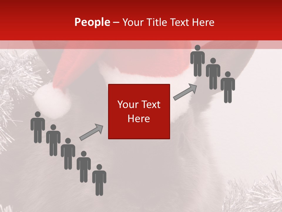 Animal Santa White PowerPoint Template