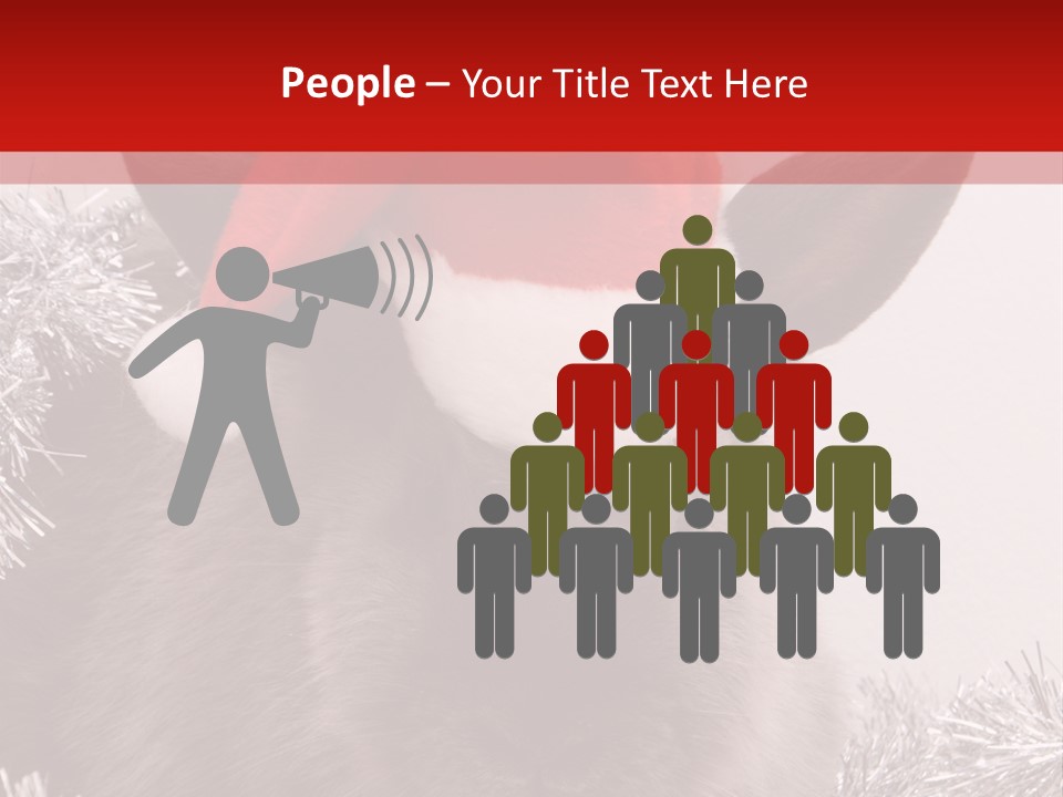 Animal Santa White PowerPoint Template