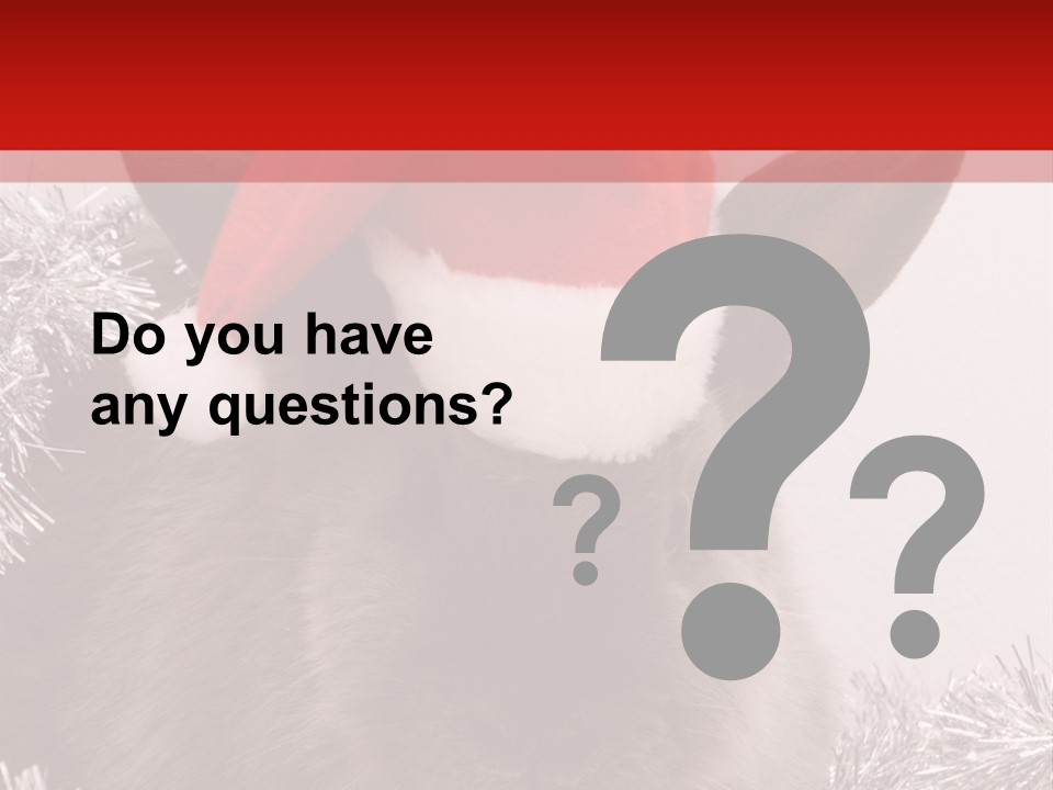 Animal Santa White PowerPoint Template