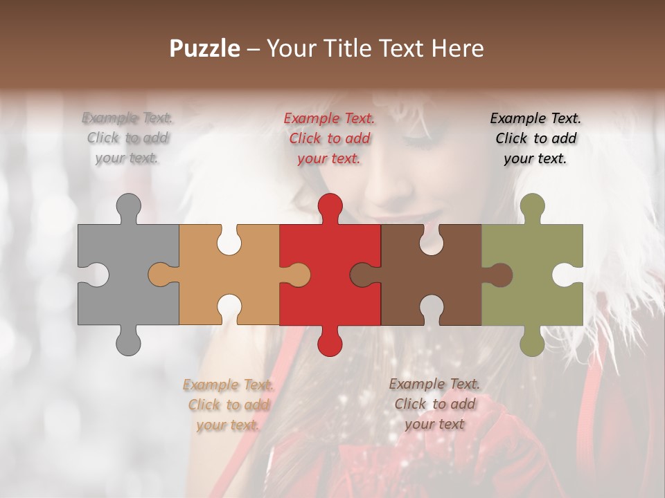 Charming Pretty Woman PowerPoint Template