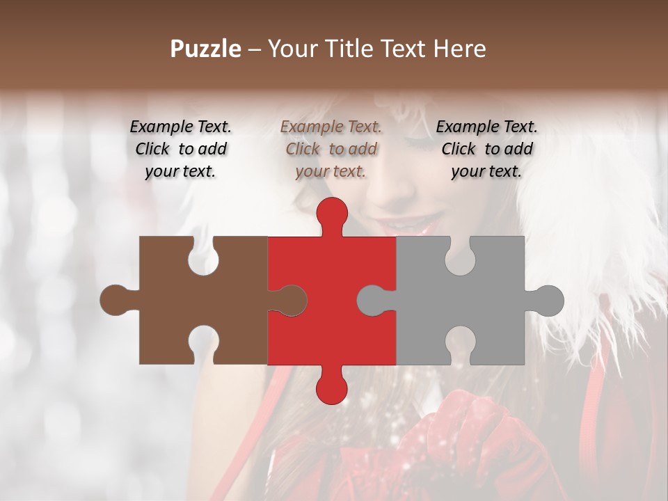 Charming Pretty Woman PowerPoint Template