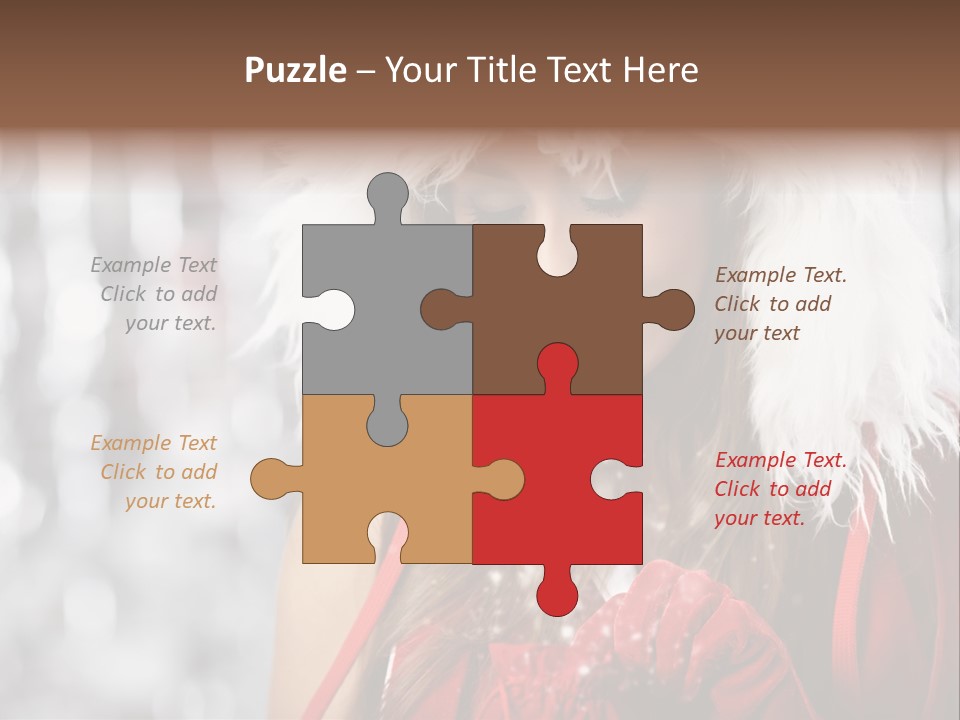 Charming Pretty Woman PowerPoint Template