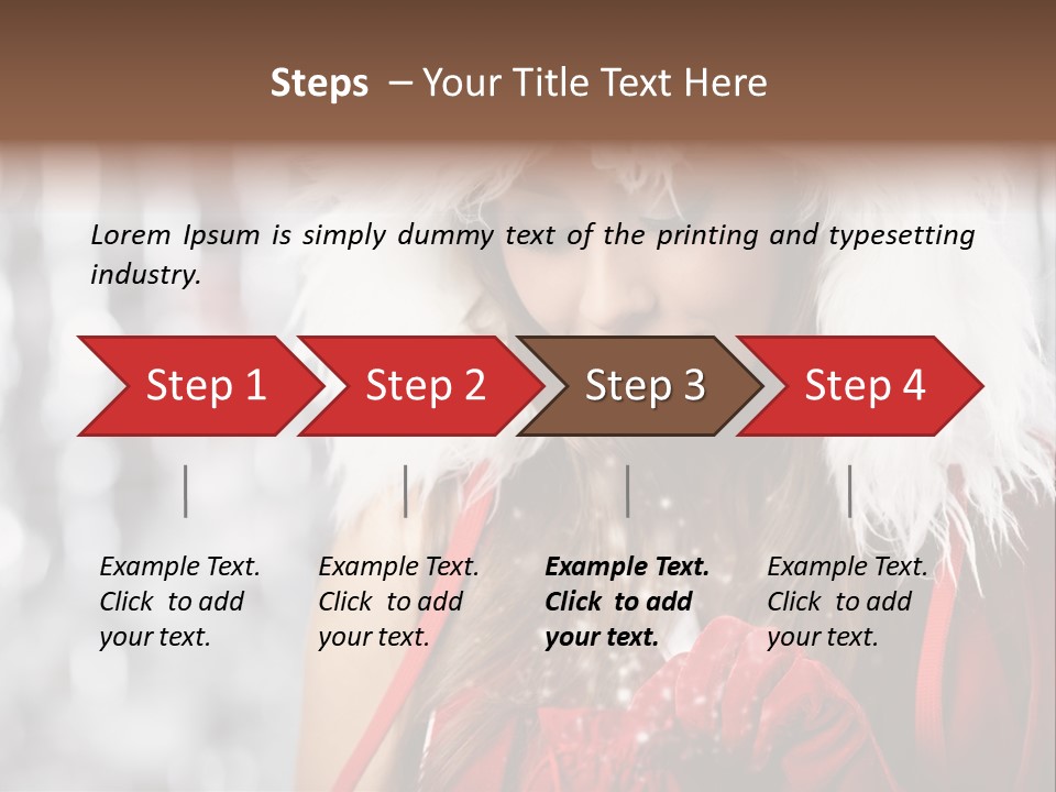 Charming Pretty Woman PowerPoint Template