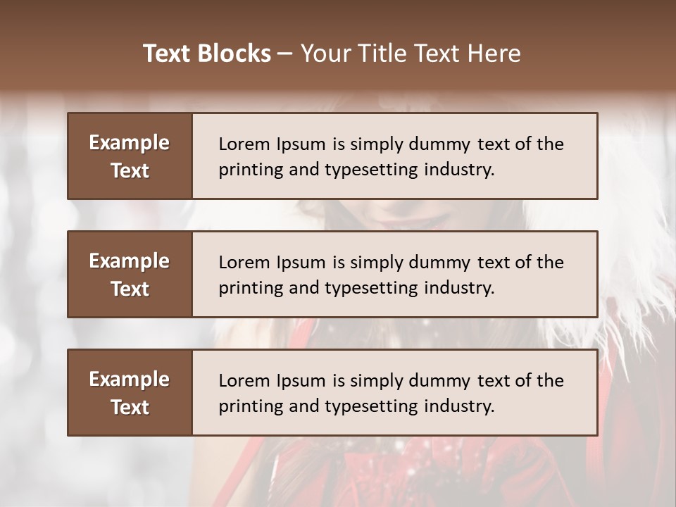 Charming Pretty Woman PowerPoint Template