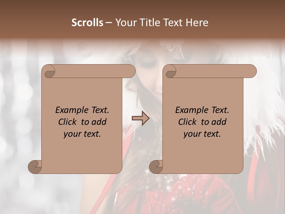 Charming Pretty Woman PowerPoint Template