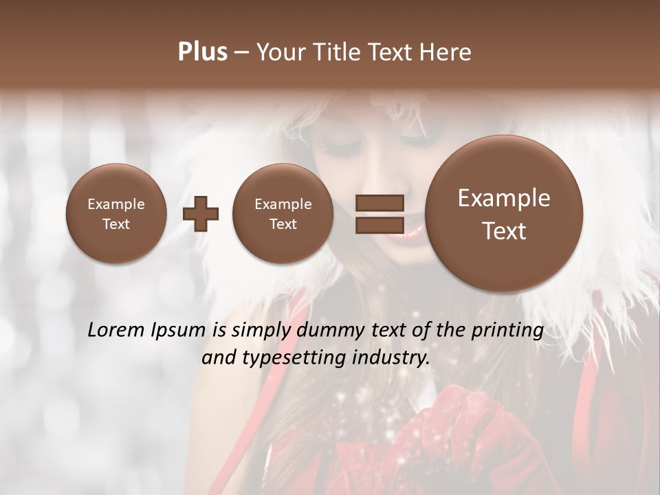 Charming Pretty Woman PowerPoint Template