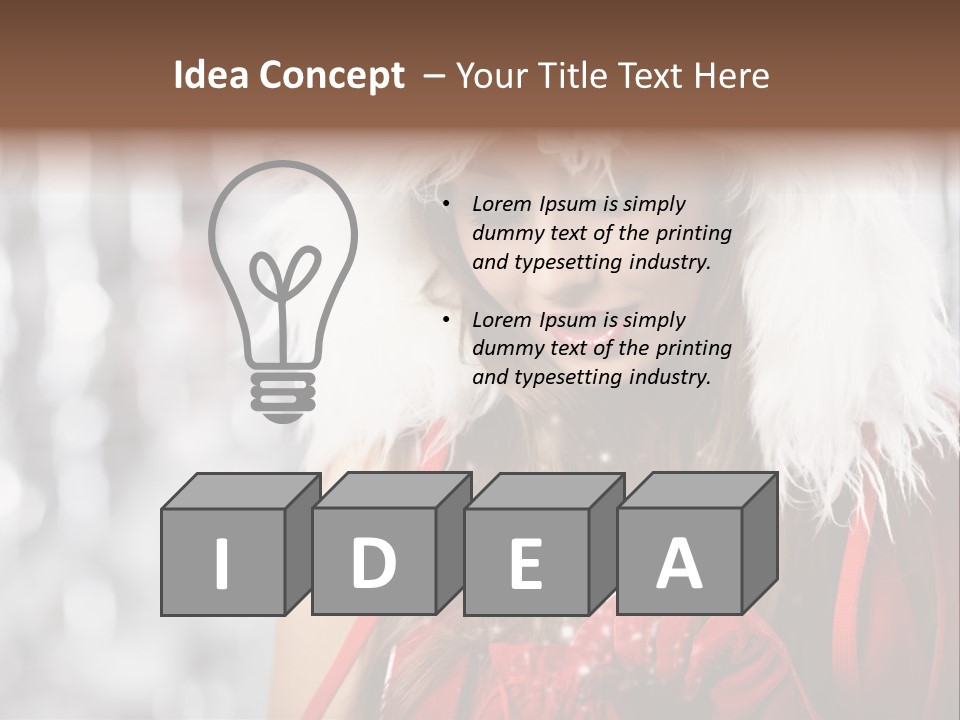 Charming Pretty Woman PowerPoint Template
