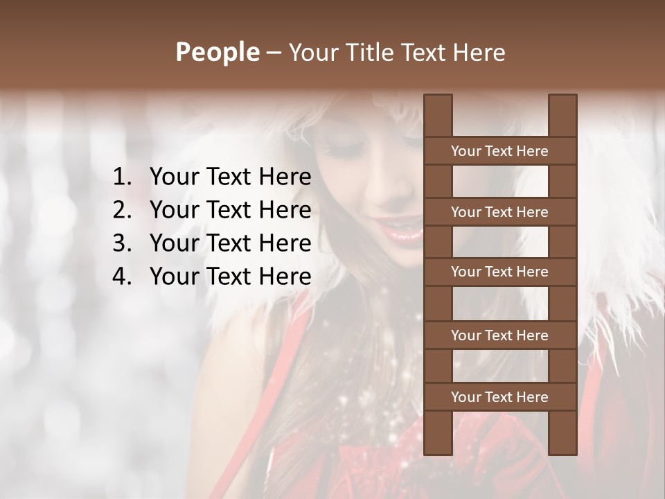 Charming Pretty Woman PowerPoint Template