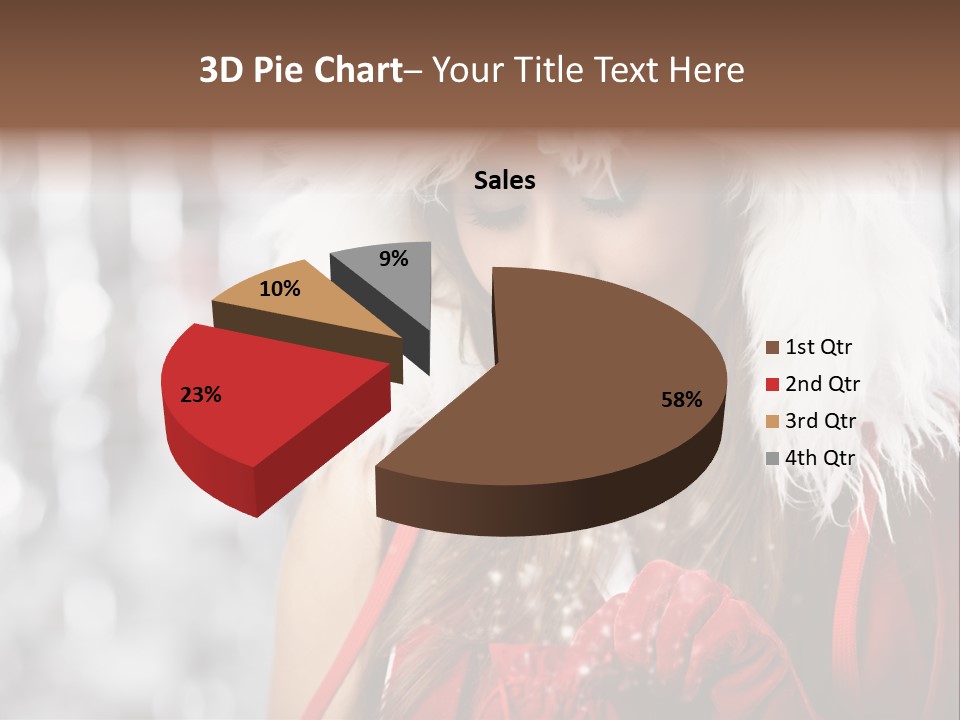 Charming Pretty Woman PowerPoint Template
